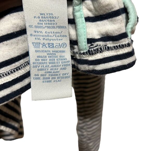 Boden Navy & White Striped Summer Jersey Knit Blazer - Picture 6 of 10